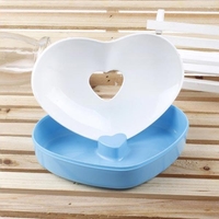 Plastic Double Love Soulmate Soap Dishes Soap Tray