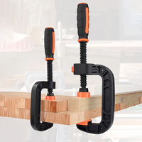 Platic Heavy Duty C-shaped Clip G-shaped Clamp with Quick Button Movable Chuck for Woodworking Nylon Fixing Clamp High S