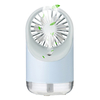 Portable 3 in 1 USB Water Spray Cooling Desktop Fan LED Light Mist Humidification Fan 3 Speed Wind Low Noise