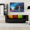 Psychedelic Trippy Tree Pattern Silk Fabric Poster Visual Mind ManifestingWall Paper
