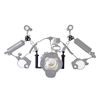 PULUZ PU3040 Dual Handle Aluminium Alloy Tray Stabilizer with Dual Ball Clamp for DSLR Action Camera Diving Photography