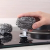 QUANGE 6PCS/Set Cleaning Steel Ball Durable Kitchen Cleaning Tool Household Dishwashing Brush Pot Brush Decontamination