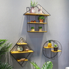 Round Shelf Wood Storage Bookshelf Wall Mounted Floating Shelf Home Decor