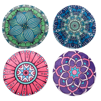 Round Style Decoration Fluffy Rugs Shaggy Carpet Floor Mat