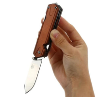 Sanrenmu 7117 LUX-LY-T5 5 in 1 163mm 83g Folding Knife Outdoor Multi Function Camping Fishing Knife Tools
