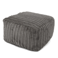 Seat Footstools Foot Rest Stool Pouffe Ottoman Furniture Beanbag Corduroy Cover