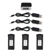 SG106 RC Quadcopter Spare Part EU Plug Charger 3.7V 1600mah Lipo Battery USB Charging Cable Set
