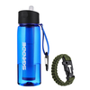 SGODDE Water Filter Bottles With 2-Stage 650ml Filtration Filtered Water Bottle BPA Free Portable Water Straw Emergency