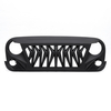 Shark Grille Matt Black ABS Unlimited Rubicon For 2007-2018 Jeep Wrangler JK JKU