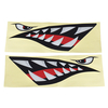 Shark Teeth Mouth & Eyes Waterproof Vinyl Decal Sticker For Car Shark Boat Kayak
