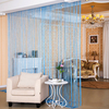 Shiny Tassel Flash Silver Line String Curtain Window Door Divider Colorful Sheer Curtains