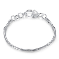 Simple Bracelet Adjustable Serpent Bone Pattern Love Buckle