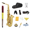 SLADE E-Flat Eb Alto Saxophone Gold Lacquer with Storage Case Kit