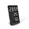 Smart Mirror LED CLock Decorative Phone Charger Alarm Clock 4-level Brightness Digital Clock with Weather Temperature Di