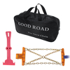 Steel Winter Car Snow Chain Storage Bag Truck Wheel Tire Anti-skid Safety Belt X-Crain Structure Safe Driving For Ice Sa