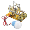 STEM Mini Hot Air Stirling Engine Generator Double Cylinder Engine Model
