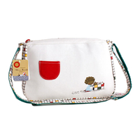Student Canvas Cartoon Crossbody Bag Shoulder Bag Animals Messenger Bag