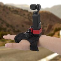 Sunnylife OSMO Pocket Gimbal Expansion Bracket with Wrist Strap Mount Hand Fixed Adatper Holder Adjustable Elastic Banda