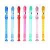 Swan SW-8KT Treble German 8 Holes Transparent Colorful Flutewith Clean Rod for Student Beginner