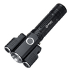 T6+XPE 1000LM Adjustable Head USB Rechargeable LED Flashlight Outdoor Multifunctional 18650 Flashlight Three-head Flashl