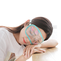 Transparent Creative Breathable Sleep Cute Cactus Watermelon Radish Unicorn Eye Mask For Sleeping Padded Soft Travel Aid