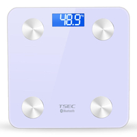 TS-8028 bluetooth Monitor Data 4.0 LCD Smart APP Body Fat Scales Weight BMI Monitor Data Analyzer Weight Tools with APP