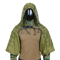 TTGTACTICAL GH28 Military Sniper Ghillie Suit Outdoor Hunting Tactical Airsoft Sniper Camouflage Hood Jacket