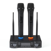UHF Professional Wireless 2 Channel Dual Handheld Microphone Mic System Kits for Party