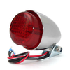 Universal 12V Motorcycle LED Rear Lamp Tail Brake Stop Running Light Black Chrome