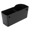 Universal Car Multiple Function Seat Back Adjustable Cup Holder Storage Plastic Black