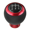 Universal5 6 Speed Manual Car Gear Shift Knob Shifter Lever Aluminum Handle Ball with 3 Adapter