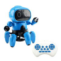 Upgraded MoFun 6-Legged 6CH Programmable Gesture Following Avoidance Sing Dance RC Robot Toy