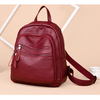 Waterproof PU Backpack Travel Bag Leisure Shoulder Bag