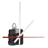 White & Red Hand Backward Reverse Running Silent Quartz Clock Movement DIY Kit