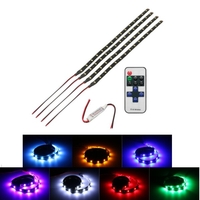 Wireless Remote Control 15 LED Light Flexible Strip Motorcycle