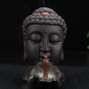 With 60 Pcs Backflow Incense Porcelain Smoke Backflow Incense Burner Holder Aromatherapy Censer Creative Ornament Red St
