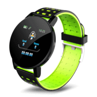 XANES® 119Plus 1.3in Color Touch Screen Heart Rate Monitor Smart Watch IP67 Waterproof Remote Camera Multiple Sports Mod