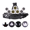 XANES 2201 3200LM 3*T6 LED + 4* XPE LED 4 Modes Headlamp 3*18650 Battery USB Interface