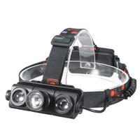 XANES 2603 1100LM T6+2 XPE Led Bicycle Headlamp Telescopic Zoom Running Camping Adjustable 4 Modes 2 × 18650