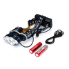 XANES 2606-7 1900LM 3*T6+2*XPE+2*COB 8 Modes Bicycle Headlamp With 2*18650 Battery USB Interfaceamp