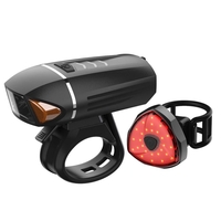 XANES BLS13 650LM German Standard Smart Sensor Bike Light Set Front Light G-sensor Taillight Waterproof