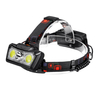 XANES® BT005 1300LM T6+2xCOB LED HeadLamp Waterproof 4 Modes Outdoor Running Camping Hiking Cycling Light 2x18650 DC Rec