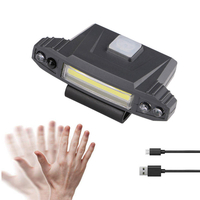 XANES® COB Headlamp 4 Modes Flashlight USB Charging Outdoor Camping Hunting Emergency Light Induction Lamp