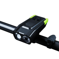 XANES SFL16 800LM 2T6 Smart Sensor Bike Headlight with 120db Horn Far Near Distance Large Floodlight Battery Indicator 2