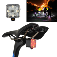 XANES STL11 Smart Light Sensor Mini Bike Taillight With Safety Cycling Distance Laser Signal Waterproof USB Rechargeable
