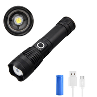 XANES® WP50 XHP50 Zoom LED Flashlight USB Rechargeable 5 Modes Tactical Torch Light Waterproof With 26650 Battery Work L