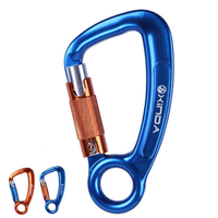 XINDA XD-Q9651 Aluminum 30KN Climbing Carabiner Auto D-shape 3-Way Lock Aerial Safety Accessory Climbing Rigging