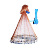 YEUX 1.5M/2.1M Cast Net Easy Throw Catch Fishing Net Outdoor Hunting Hand Throw Network Small Mesh Fish Trap Network Rin