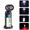 YH8353 4Modes 2 x XPE + COB Whit & Red Lights USB Rechargeable Adjustable Head Magnetic Tail Work Light Maintenance ligh
