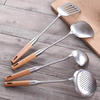 YISHIYIWU Kitchen 4 Pieces Stainless Steel Scoop Sleeve with Beech Handle Cooking Spoon From Xiaomi Youpin